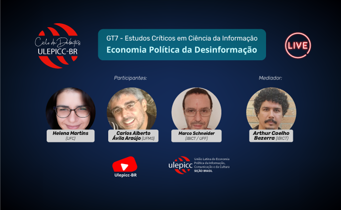 Economia Política da Desinformação será o tema do 7º Debate da ULEPICC